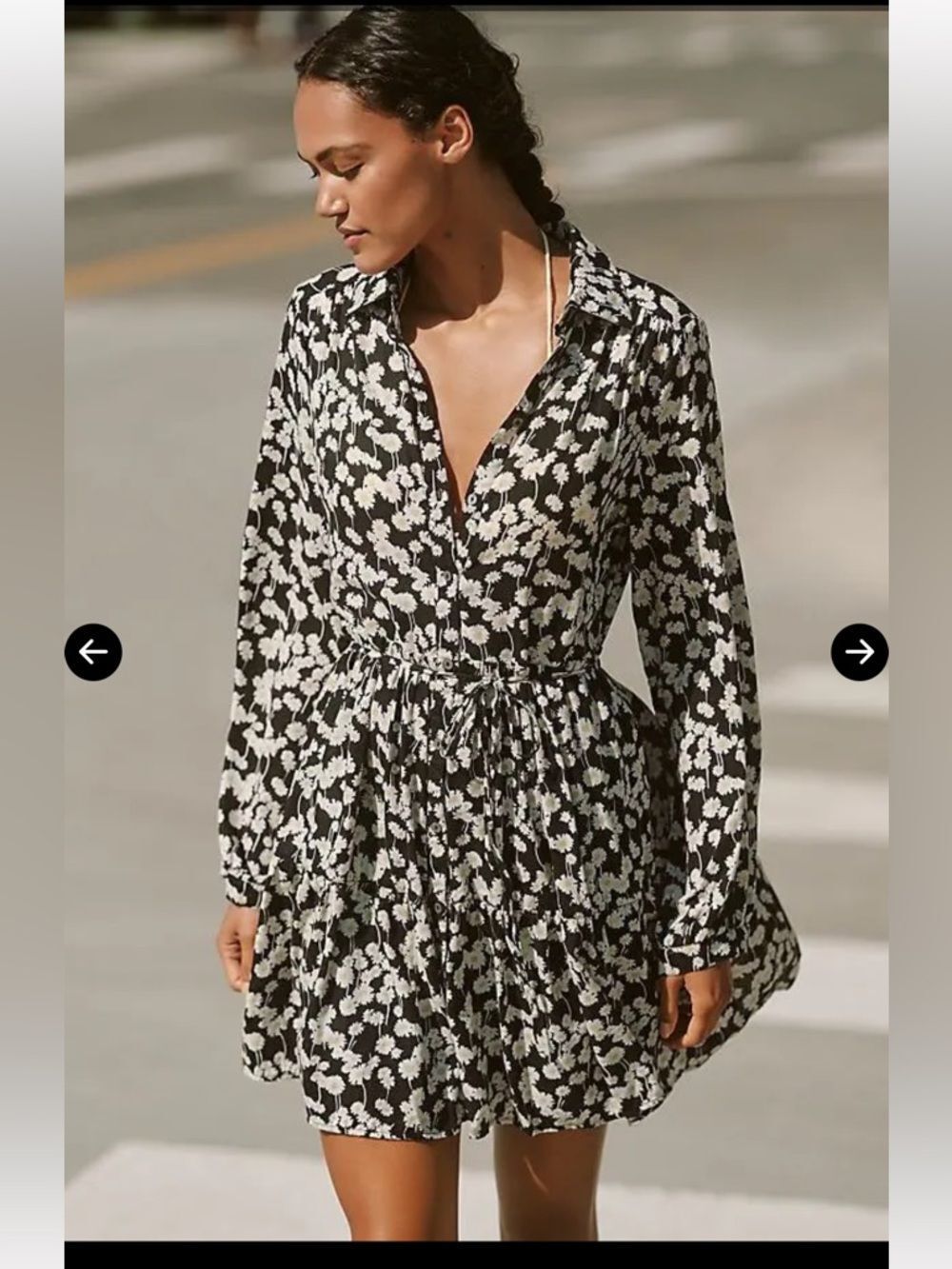 Nation LTD Sabreena Print Tie Waist Long Sleeve NWT $248